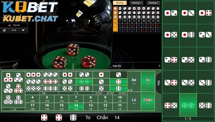 Cửa cược trong game tài xỉu Kubet